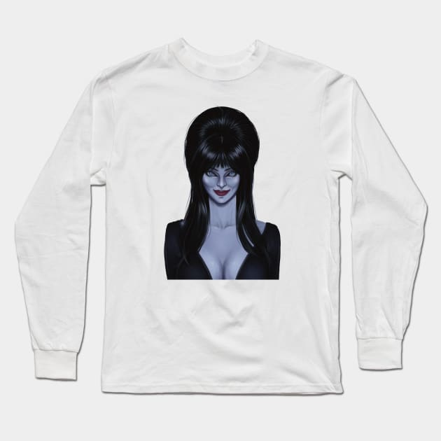 Elvira Long Sleeve T-Shirt by Designs by Twilight